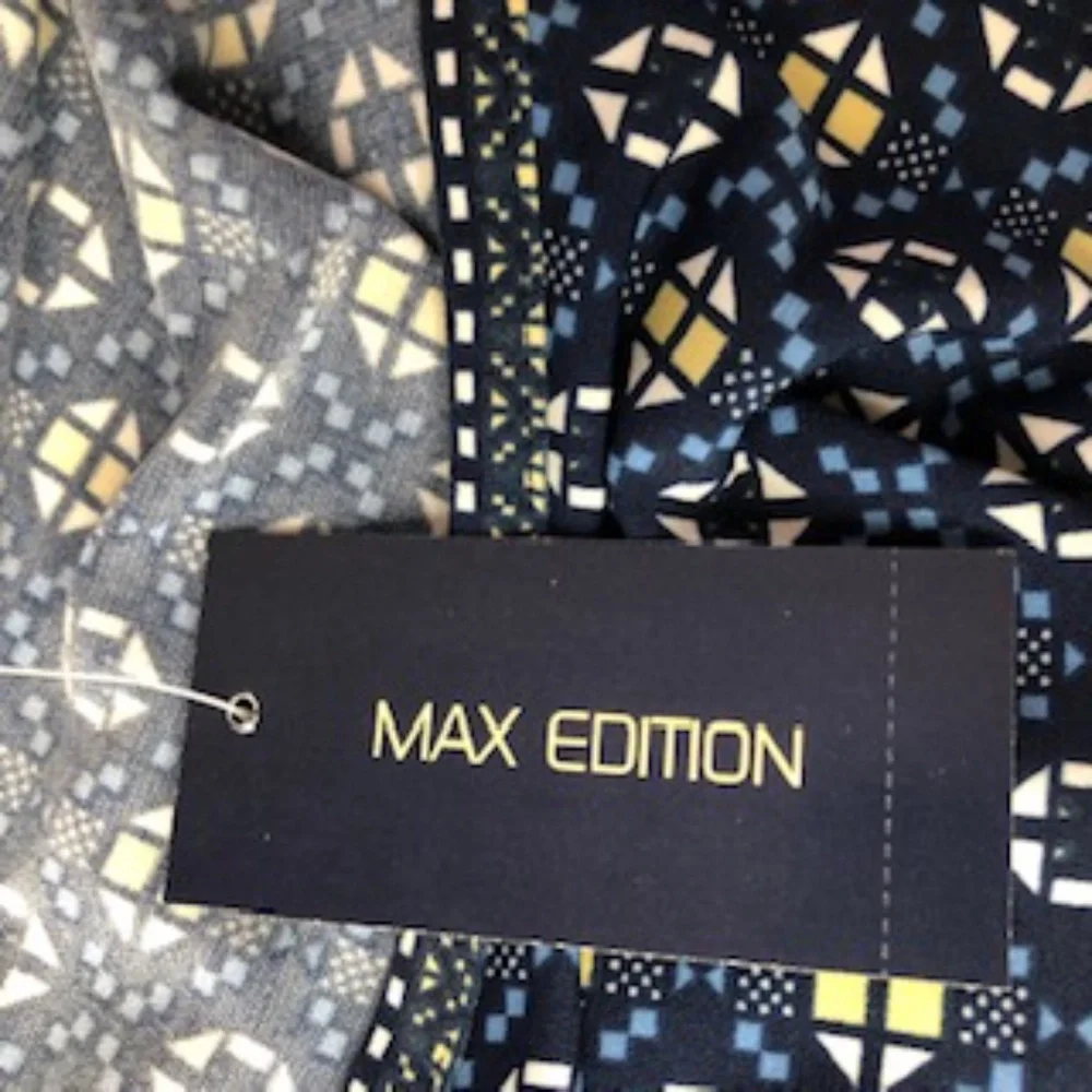 Max Edition Casual Dress A-Line Scoop Neck Stripe/Abstract Print Size LP - Picture 6 of 9